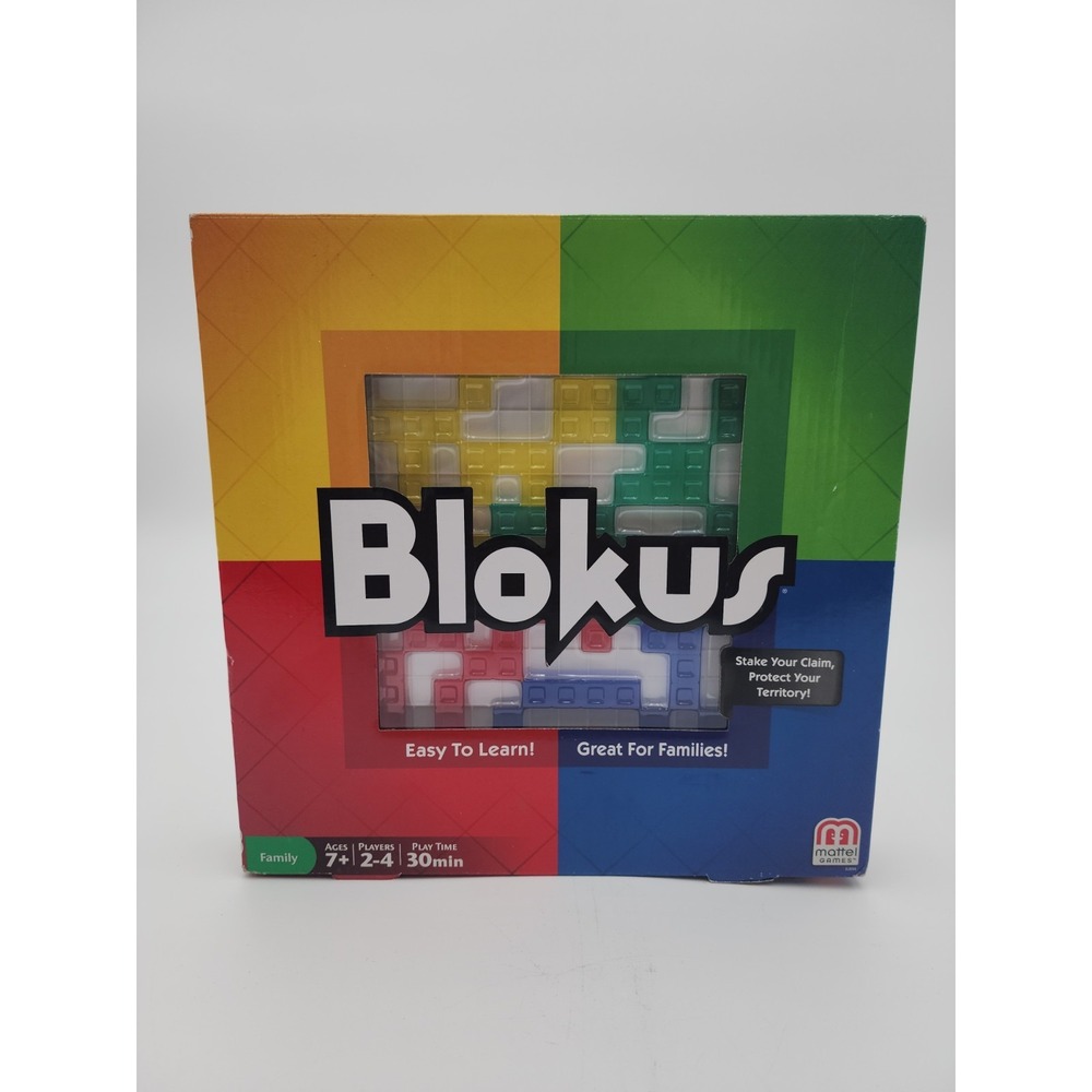 Mattel Board Game Unisex OS Blokus Strategy Multi Color Complete BJV44 2013